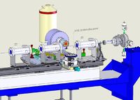 schemas of implantation for new experimental set-up on the EXAFS table